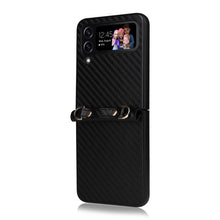 Load image into Gallery viewer, Carbon Fiber Texture Phone Case, For Samsung Galaxy Z Flip3 5G