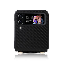 Load image into Gallery viewer, Carbon Fiber Texture Phone Case, For Samsung Galaxy Z Flip3 5G