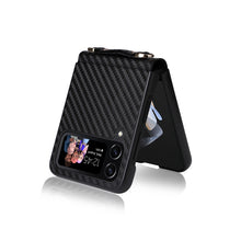 Load image into Gallery viewer, Carbon Fiber Texture Phone Case, For Samsung Galaxy Z Flip3 5G