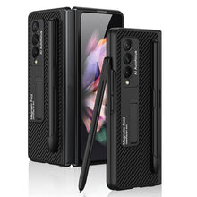 Load image into Gallery viewer, GKK Ultra-thin PC + PU Phone Flip Case with Holder &amp; Pen Slot, For Samsung Galaxy Z Fold3 5G