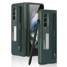 Load image into Gallery viewer, GKK Ultra-thin PC + PU Phone Flip Case with Holder &amp; Pen Slot, For Samsung Galaxy Z Fold3 5G