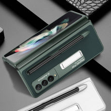 Load image into Gallery viewer, GKK Ultra-thin PC + PU Phone Flip Case with Holder &amp; Pen Slot, For Samsung Galaxy Z Fold3 5G