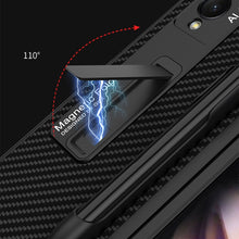 Load image into Gallery viewer, GKK Ultra-thin PC + PU Phone Flip Case with Holder &amp; Pen Slot, For Samsung Galaxy Z Fold3 5G