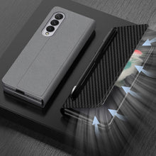 Load image into Gallery viewer, GKK Ultra-thin Horizontal Flip Leather Phone Case with Pen Slot, For Samsung Galaxy Z Fold3 5G