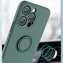 Load image into Gallery viewer, All-inclusive Liquid Silicone Phone Protective Case with Ring Holder &amp; Lanyard, For iPhone 13 mini, For iPhone 13, For iPhone 13 Pro