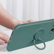 Load image into Gallery viewer, All-inclusive Liquid Silicone Phone Protective Case with Ring Holder &amp; Lanyard, For iPhone 13 Pro Max