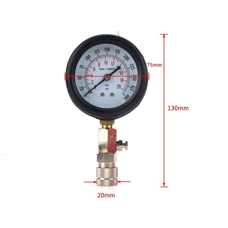 Car / Motorcycle Multifunctional Cylinder Pressure Gauge Cylinder Pressure Testing Tool, A3750