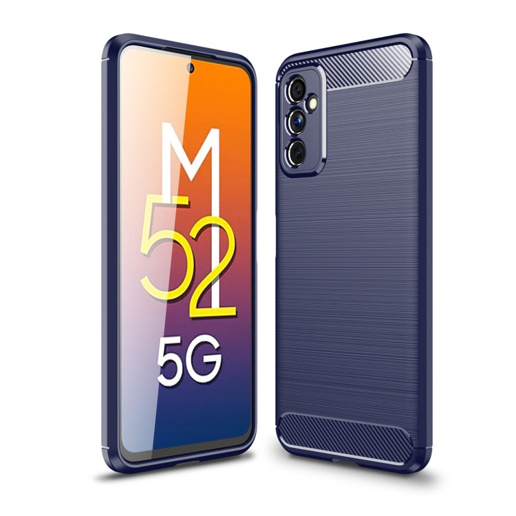 Brushed Texture Carbon Fiber TPU Phone Case, For Samsung Galaxy A13 5G, For Samsung Galaxy M52 5G