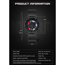 Load image into Gallery viewer, SANDA 1062 360 Degree Hollow Spinning Dial Mesh Strap Quartz Watch for Men