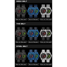 Load image into Gallery viewer, SANDA 1065 3D Hollow Out Wheel Non-rotatable Dial Quartz Watch for Men