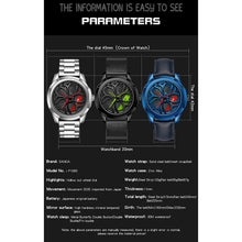 Load image into Gallery viewer, SANDA 1065 3D Hollow Out Wheel Non-rotatable Dial Quartz Watch for Men