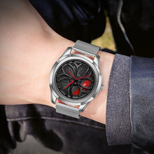 Load image into Gallery viewer, SANDA 1065 3D Hollow Out Wheel Non-rotatable Dial Quartz Watch for Men