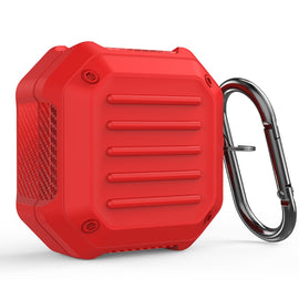 Shockproof Carbon Fiber Luggage Earphone Protective Case with Hook