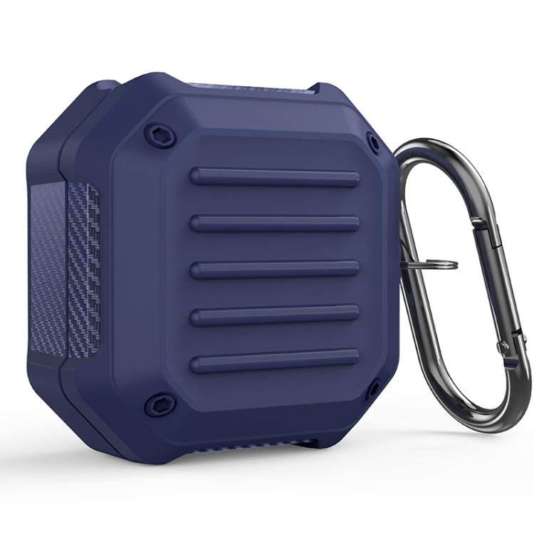 Shockproof Carbon Fiber Luggage Earphone Protective Case with Hook