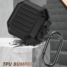 Load image into Gallery viewer, Shockproof Carbon Fiber Luggage Earphone Protective Case with Hook