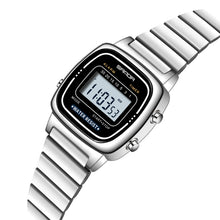 Load image into Gallery viewer, SANDA 6053 Square LED Digital Display Dial Running Seconds Alarm Clock Electronic Watch for Women