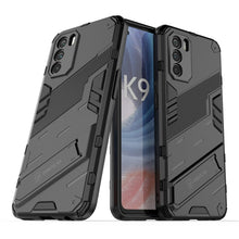 Load image into Gallery viewer, Punk Armor 2 in 1 PC + TPU Shockproof Phone Case with Invisible Holder, For OPPO K9 Pro, For Samsung Galaxy M52 5G