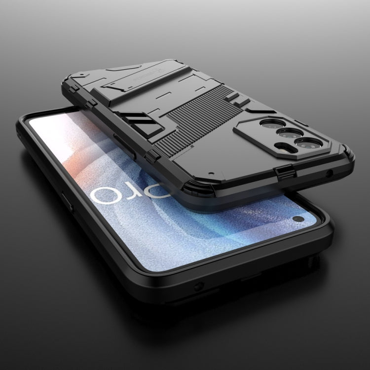 Punk Armor 2 in 1 PC + TPU Shockproof Phone Case with Invisible Holder, For OPPO K9 Pro, For Samsung Galaxy M52 5G