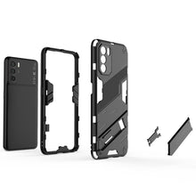 Load image into Gallery viewer, Punk Armor 2 in 1 PC + TPU Shockproof Phone Case with Invisible Holder, For OPPO K9 Pro, For Samsung Galaxy M52 5G