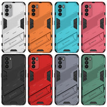 Load image into Gallery viewer, Punk Armor 2 in 1 PC + TPU Shockproof Phone Case with Invisible Holder, For OPPO K9 Pro, For Samsung Galaxy M52 5G