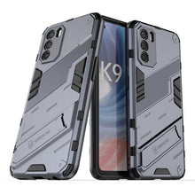 Load image into Gallery viewer, Punk Armor 2 in 1 PC + TPU Shockproof Phone Case with Invisible Holder, For OPPO K9 Pro, For Samsung Galaxy M52 5G
