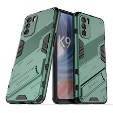 Load image into Gallery viewer, Punk Armor 2 in 1 PC + TPU Shockproof Phone Case with Invisible Holder, For OPPO K9 Pro, For Samsung Galaxy M52 5G