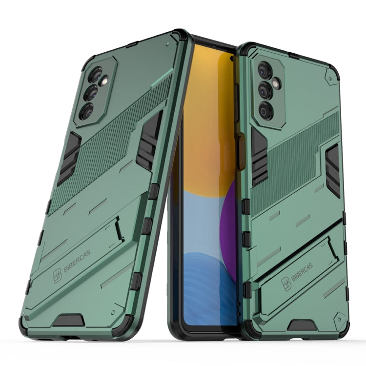 Punk Armor 2 in 1 PC + TPU Shockproof Phone Case with Invisible Holder, For OPPO K9 Pro, For Samsung Galaxy M52 5G