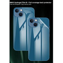 Load image into Gallery viewer, 2 PCS IMAK Curved Full Screen Hydrogel Film Back Protector, For iPhone 13, For iPhone 13 mini, For iPhone 13 Pro, For iPhone 13 Pro Max