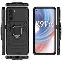 Load image into Gallery viewer, PC + TPU Shockproof Protective Phone Case with Magnetic Ring Holder, For OPPO K9 Pro, For Samsung Galaxy M52 5G