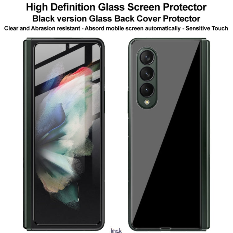 IMAK 2 in 1 Anterior Protector + Back Protector Tempered Glass Film, For Samsung Galaxy Z Fold3 5G