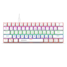 Load image into Gallery viewer, HXSJ V900 61 Keys Cool Lighting Effect Mechanical Wired Keyboard, Black Red, Black White, Black, White
