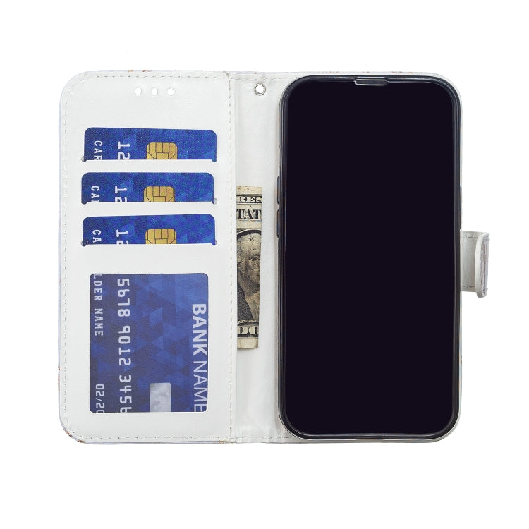 Painted Pattern Horizontal Flip Phone Leather Case with Holder & Card Slots & Photo Frame, For Samsung Galaxy S22 5G, For Samsung Galaxy S22+ 5G, For Samaung Galaxy S22 Ultra 5G