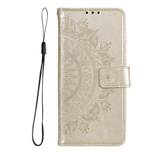 Load image into Gallery viewer, Totem Flower Embossed Horizontal Flip Phone Leather Case with Holder &amp; Card Slots &amp; Wallet, For Samsung Galaxy A03, For Samsung Galaxy M52 5G, For Xiaomi Poco X3 GT, For Xiaomi Redmi Note 11
