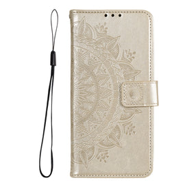 Totem Flower Embossed Horizontal Flip Phone Leather Case with Holder & Card Slots & Wallet, For Samsung Galaxy A03, For Samsung Galaxy M52 5G, For Xiaomi Poco X3 GT, For Xiaomi Redmi Note 11