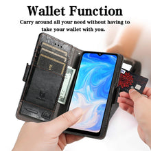 Load image into Gallery viewer, CaseNeo Splicing Dual Magnetic Buckle Leather Case with Holder &amp; Card Slots &amp; Wallet, For Doogee N40 Pro, For Infinix Zero 8, For Vodafone Smart E11, For Wiko Power U30, For Xiaomi 11T / 11T Pro, For Samsung Galaxy S20 FE