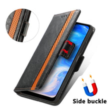 Load image into Gallery viewer, CaseNeo Splicing Dual Magnetic Buckle Leather Case with Holder &amp; Card Slots &amp; Wallet, For Doogee N40 Pro, For Infinix Zero 8, For Vodafone Smart E11, For Wiko Power U30, For Xiaomi 11T / 11T Pro, For Samsung Galaxy S20 FE