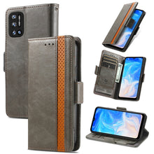 Load image into Gallery viewer, CaseNeo Splicing Dual Magnetic Buckle Leather Case with Holder &amp; Card Slots &amp; Wallet, For Doogee N40 Pro, For Infinix Zero 8, For Vodafone Smart E11, For Wiko Power U30, For Xiaomi 11T / 11T Pro, For Samsung Galaxy S20 FE