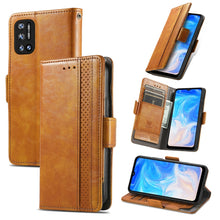 Load image into Gallery viewer, CaseNeo Splicing Dual Magnetic Buckle Leather Case with Holder &amp; Card Slots &amp; Wallet, For Doogee N40 Pro, For Infinix Zero 8, For Vodafone Smart E11, For Wiko Power U30, For Xiaomi 11T / 11T Pro, For Samsung Galaxy S20 FE
