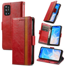 Load image into Gallery viewer, CaseNeo Splicing Dual Magnetic Buckle Leather Case with Holder &amp; Card Slots &amp; Wallet, For Doogee N40 Pro, For Infinix Zero 8, For Vodafone Smart E11, For Wiko Power U30, For Xiaomi 11T / 11T Pro, For Samsung Galaxy S20 FE