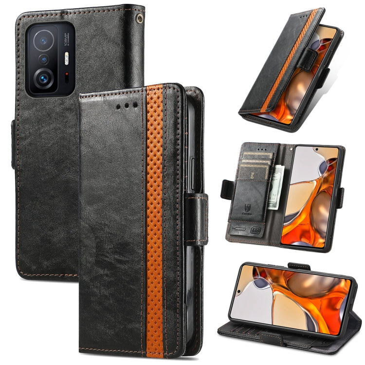 CaseNeo Splicing Dual Magnetic Buckle Leather Case with Holder & Card Slots & Wallet, For Doogee N40 Pro, For Infinix Zero 8, For Vodafone Smart E11, For Wiko Power U30, For Xiaomi 11T / 11T Pro, For Samsung Galaxy S20 FE