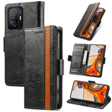 Load image into Gallery viewer, CaseNeo Splicing Dual Magnetic Buckle Leather Case with Holder &amp; Card Slots &amp; Wallet, For Doogee N40 Pro, For Infinix Zero 8, For Vodafone Smart E11, For Wiko Power U30, For Xiaomi 11T / 11T Pro, For Samsung Galaxy S20 FE