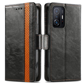 CaseNeo Splicing Dual Magnetic Buckle Leather Case with Holder & Card Slots & Wallet, For Xiaomi 11T / 11T Pro, For Samsung Galaxy S20 FE