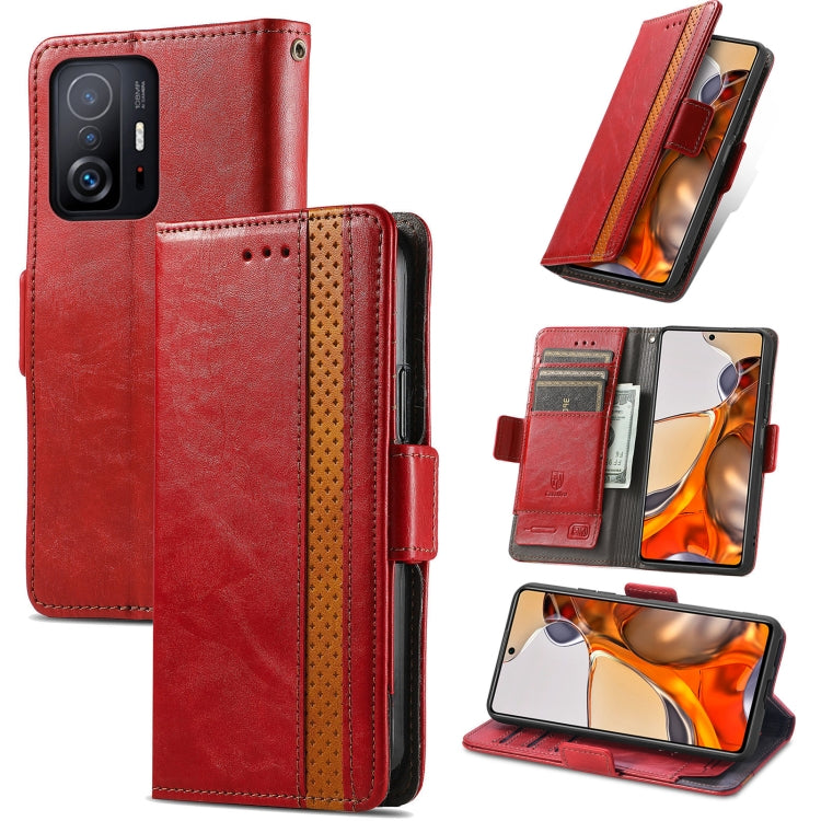 CaseNeo Splicing Dual Magnetic Buckle Leather Case with Holder & Card Slots & Wallet, For Doogee N40 Pro, For Infinix Zero 8, For Vodafone Smart E11, For Wiko Power U30, For Xiaomi 11T / 11T Pro, For Samsung Galaxy S20 FE
