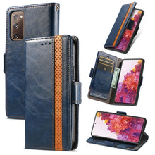 Load image into Gallery viewer, CaseNeo Splicing Dual Magnetic Buckle Leather Case with Holder &amp; Card Slots &amp; Wallet, For Doogee N40 Pro, For Infinix Zero 8, For Vodafone Smart E11, For Wiko Power U30, For Xiaomi 11T / 11T Pro, For Samsung Galaxy S20 FE