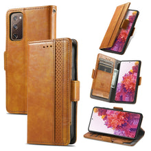 Load image into Gallery viewer, CaseNeo Splicing Dual Magnetic Buckle Leather Case with Holder &amp; Card Slots &amp; Wallet, For Doogee N40 Pro, For Infinix Zero 8, For Vodafone Smart E11, For Wiko Power U30, For Xiaomi 11T / 11T Pro, For Samsung Galaxy S20 FE