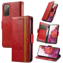 Load image into Gallery viewer, CaseNeo Splicing Dual Magnetic Buckle Leather Case with Holder &amp; Card Slots &amp; Wallet, For Doogee N40 Pro, For Infinix Zero 8, For Vodafone Smart E11, For Wiko Power U30, For Xiaomi 11T / 11T Pro, For Samsung Galaxy S20 FE