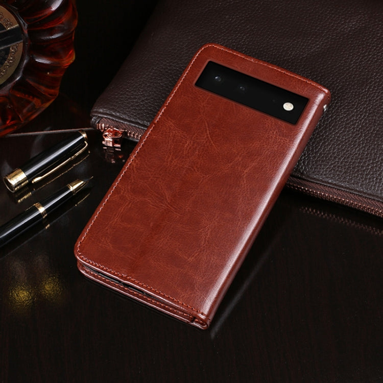 idewei Crazy Horse Texture Horizontal Flip Leather Phone Case with Holder & Card Slots & Wallet, For Google Pixel 6, For Google Pixel 6 Pro, For OPPO A55, For Xiaomi Redmi Note 11, For Xiaomi Redmi Note 11 Pro, For Samsung Galaxy M52 5G