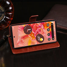 Load image into Gallery viewer, idewei Crazy Horse Texture Horizontal Flip Leather Phone Case with Holder &amp; Card Slots &amp; Wallet, For Google Pixel 6, For Google Pixel 6 Pro, For OPPO A55, For Xiaomi Redmi Note 11, For Xiaomi Redmi Note 11 Pro, For Samsung Galaxy M52 5G