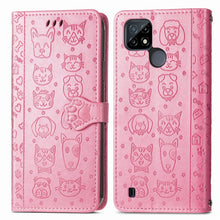 Load image into Gallery viewer, Cat and Dog Embossed Horizontal Flip Phone Leather Case with Holder &amp; Card Slot &amp; Wallet &amp; Lanyard, For OPPO Realme C21Y, For Xiaomi Mi 11T / 11T Pro, For Honor Play 5T Youth, For Google Pixel 6
