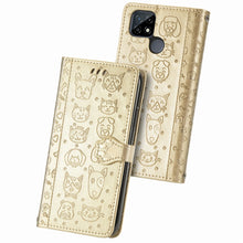 Load image into Gallery viewer, Cat and Dog Embossed Horizontal Flip Phone Leather Case with Holder &amp; Card Slot &amp; Wallet &amp; Lanyard, For Doogee N40 Pro, For OPPO Realme C21Y, For Xiaomi Mi 11T / 11T Pro, For Honor Play 5T Youth, For Google Pixel 6
